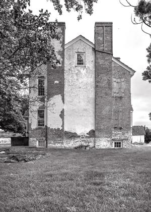 Gable elevation of main block; 1790s